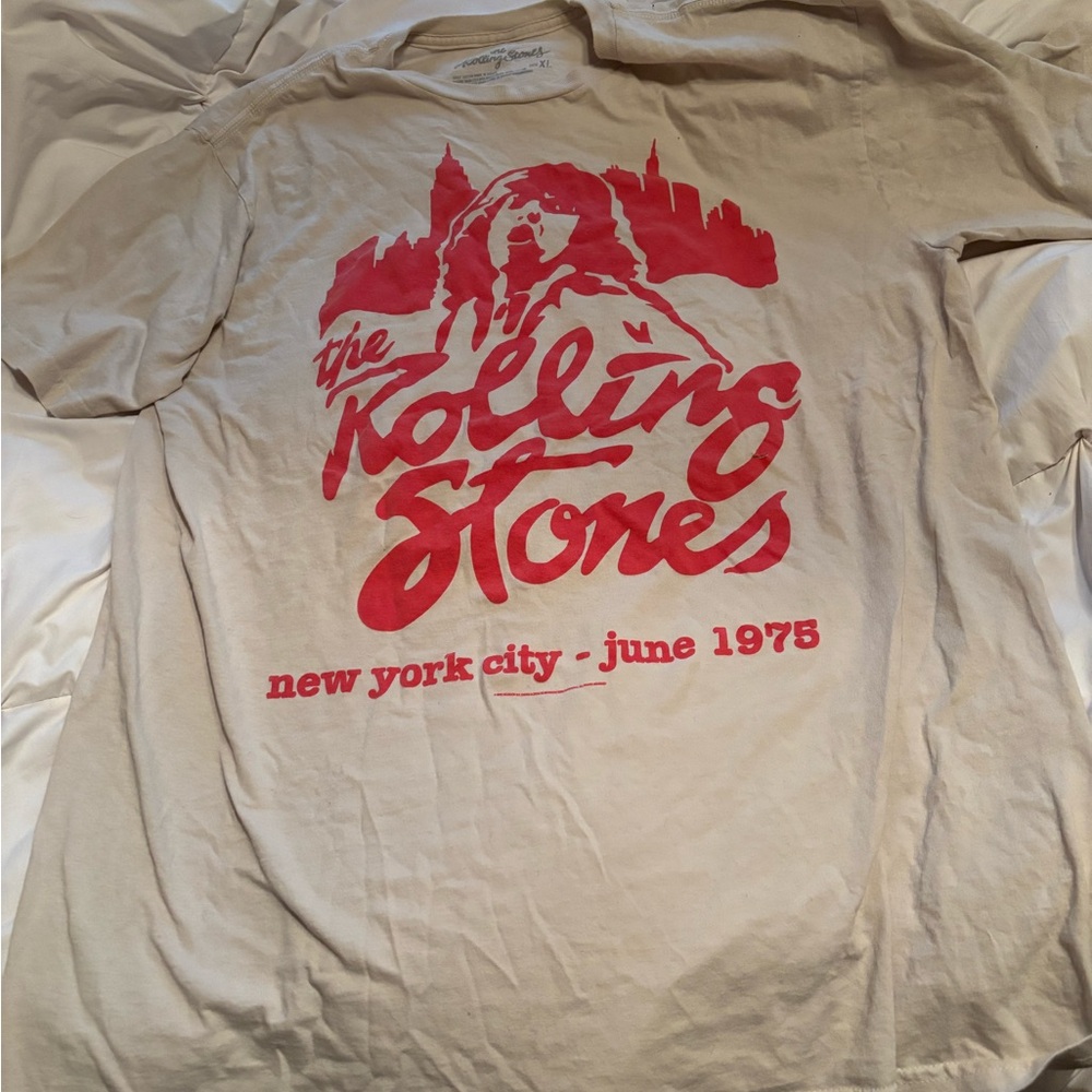 The Rolling Stones Vintage 1975 tour Tee Mick Jagger Graphic